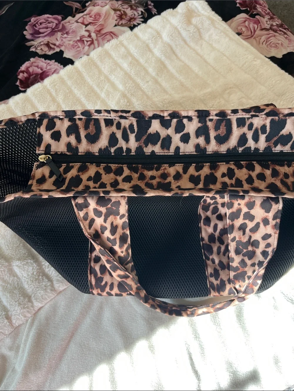 Victoria’s Secret beach bag- mesh/leopard print